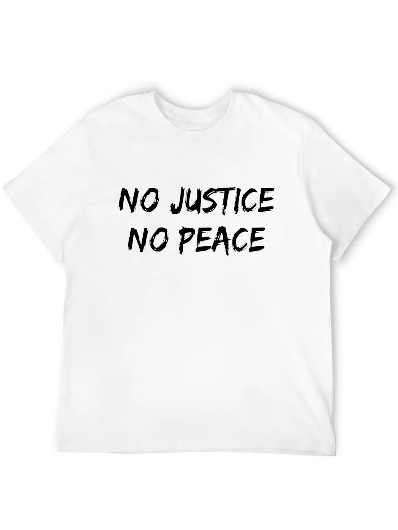 No Justice No Peace Unisex Short Sleeve Soft Cotton T-Shirt – Casual Everyday Wear
