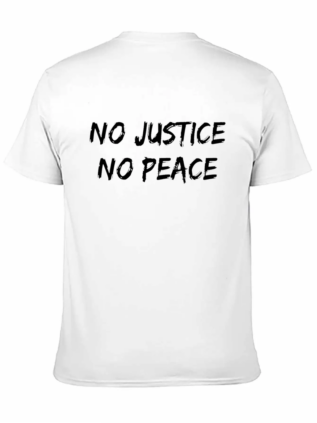No Justice No Peace Unisex Short Sleeve Soft Cotton T-Shirt – Casual Everyday Wear