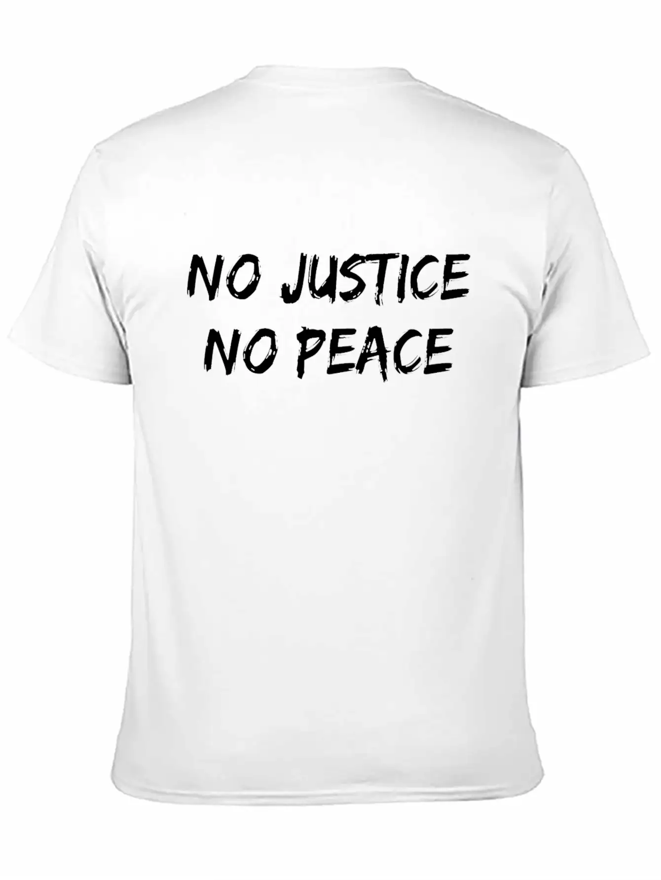 No Justice No Peace Unisex Short Sleeve Soft Cotton T-Shirt – Casual Everyday Wear