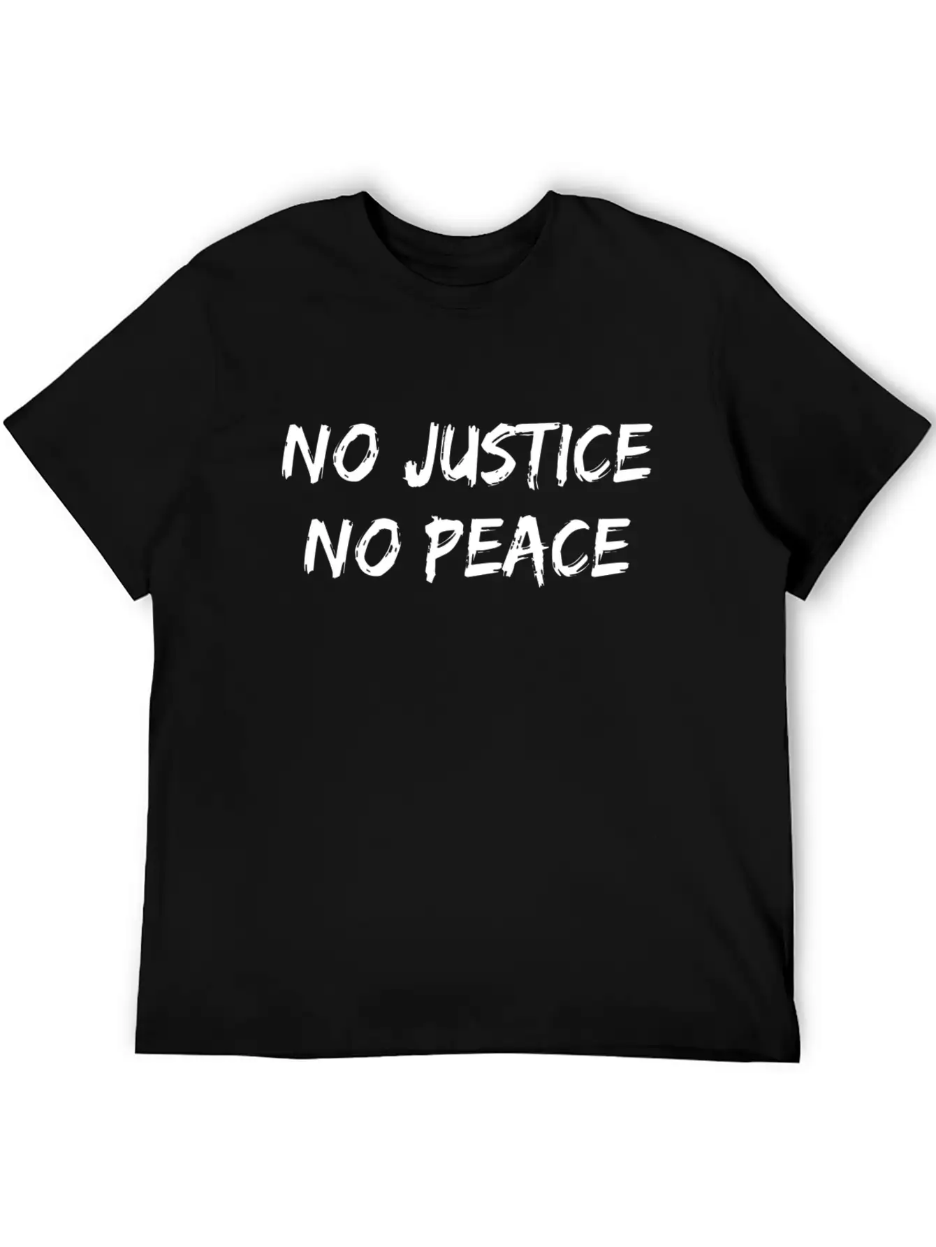 No Justice No Peace Unisex Short Sleeve Soft Cotton T-Shirt – Casual Everyday Wear