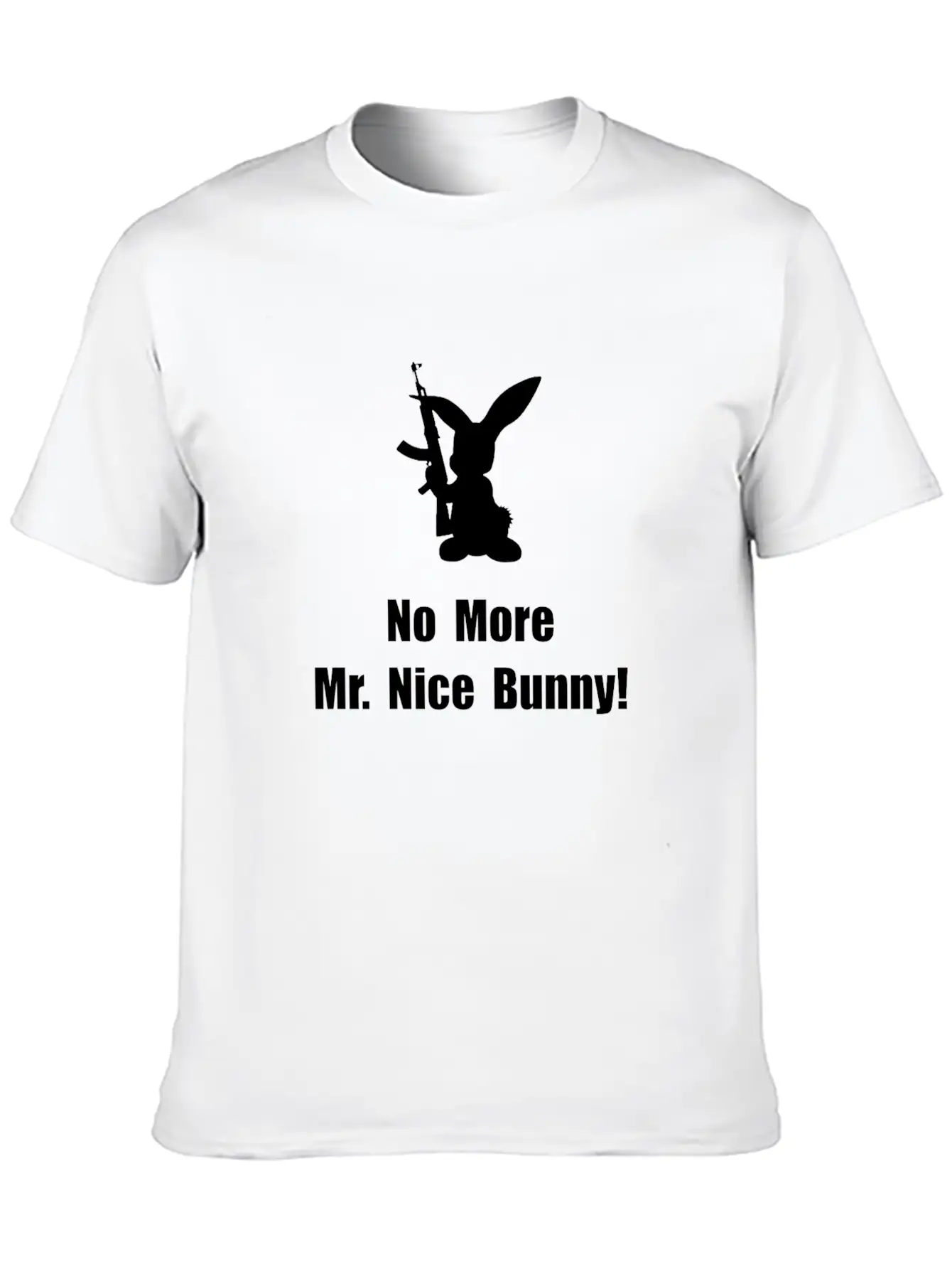 No More Nice Bunny Breathable Graphic T-Shirt – Perfect For Casual Days