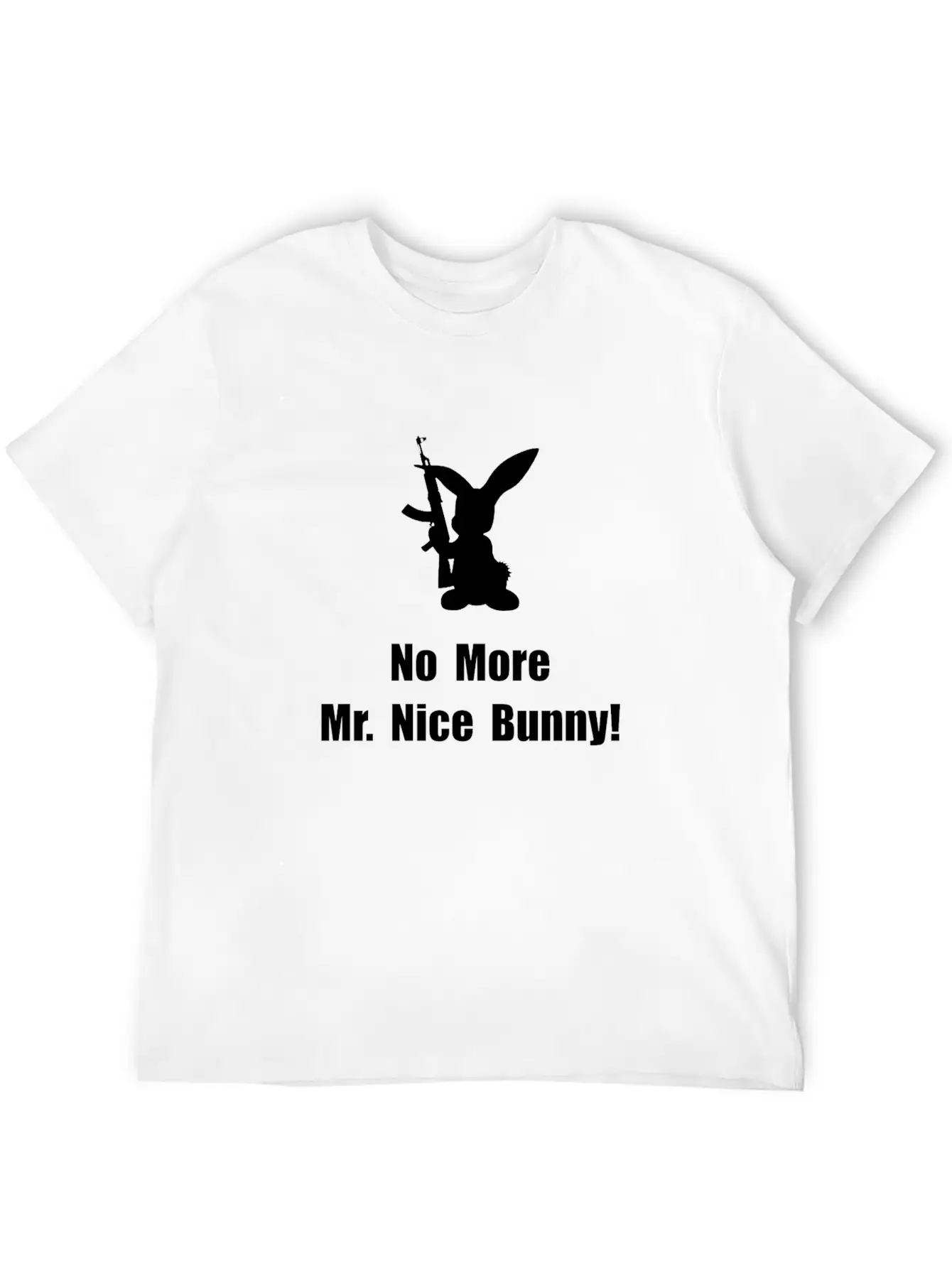 No More Nice Bunny Breathable Graphic T-Shirt – Perfect For Casual Days