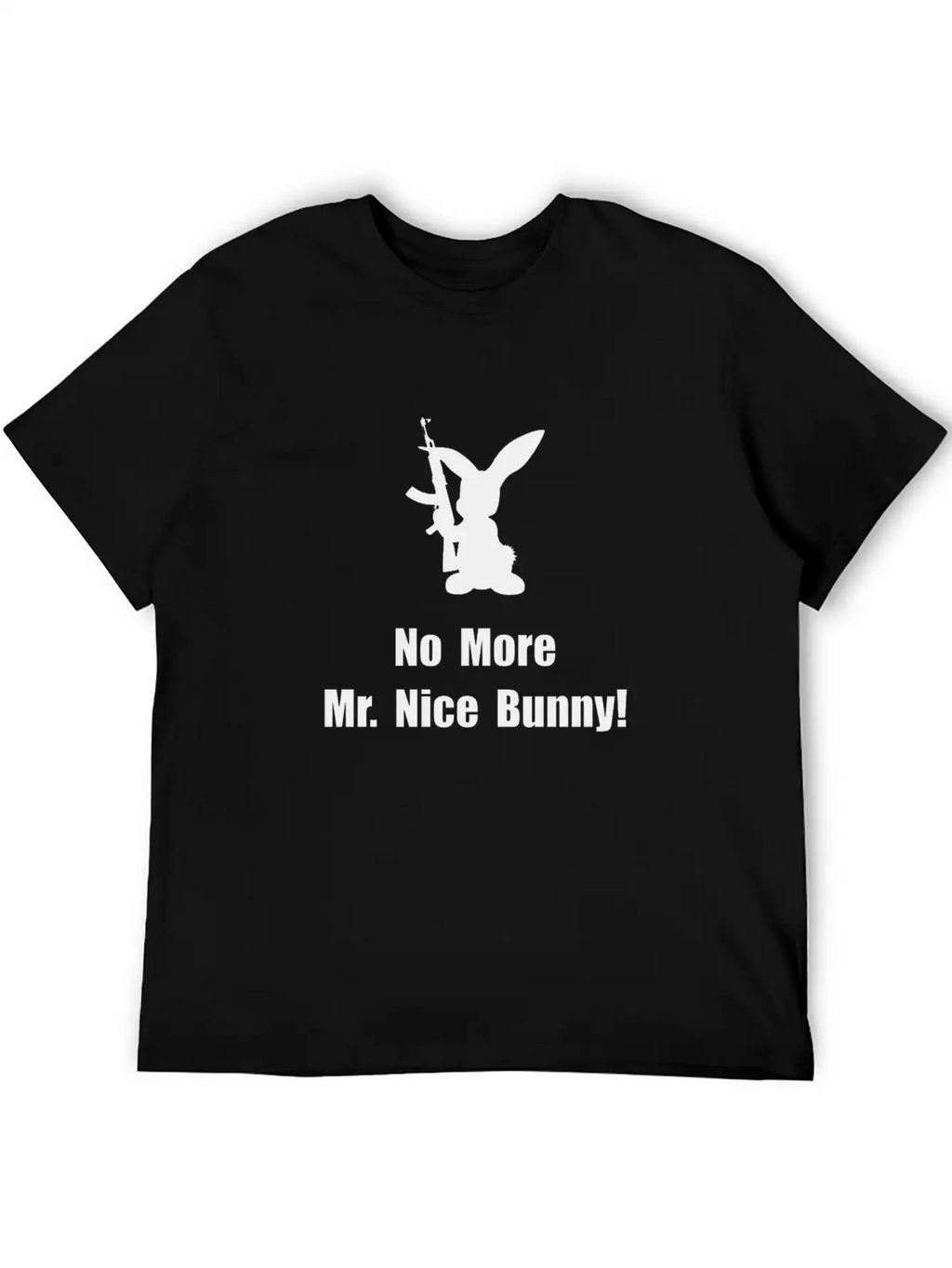 No More Nice Bunny Breathable Graphic T-Shirt – Perfect For Casual Days