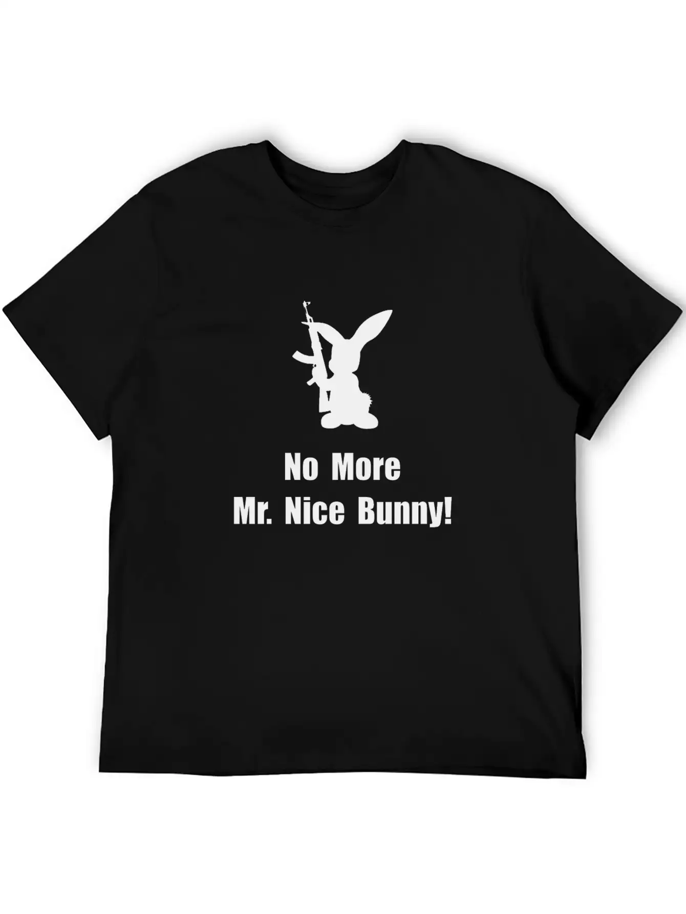 No More Nice Bunny Breathable Graphic T-Shirt – Perfect For Casual Days