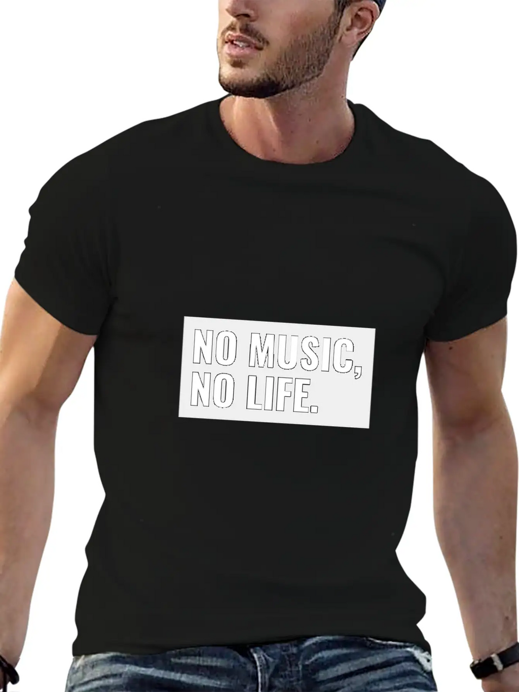No Music No Life Funny Music Lover Gift Musical Al Stylish Everyday T-Shirt – Unisex Basic Cotton Tee