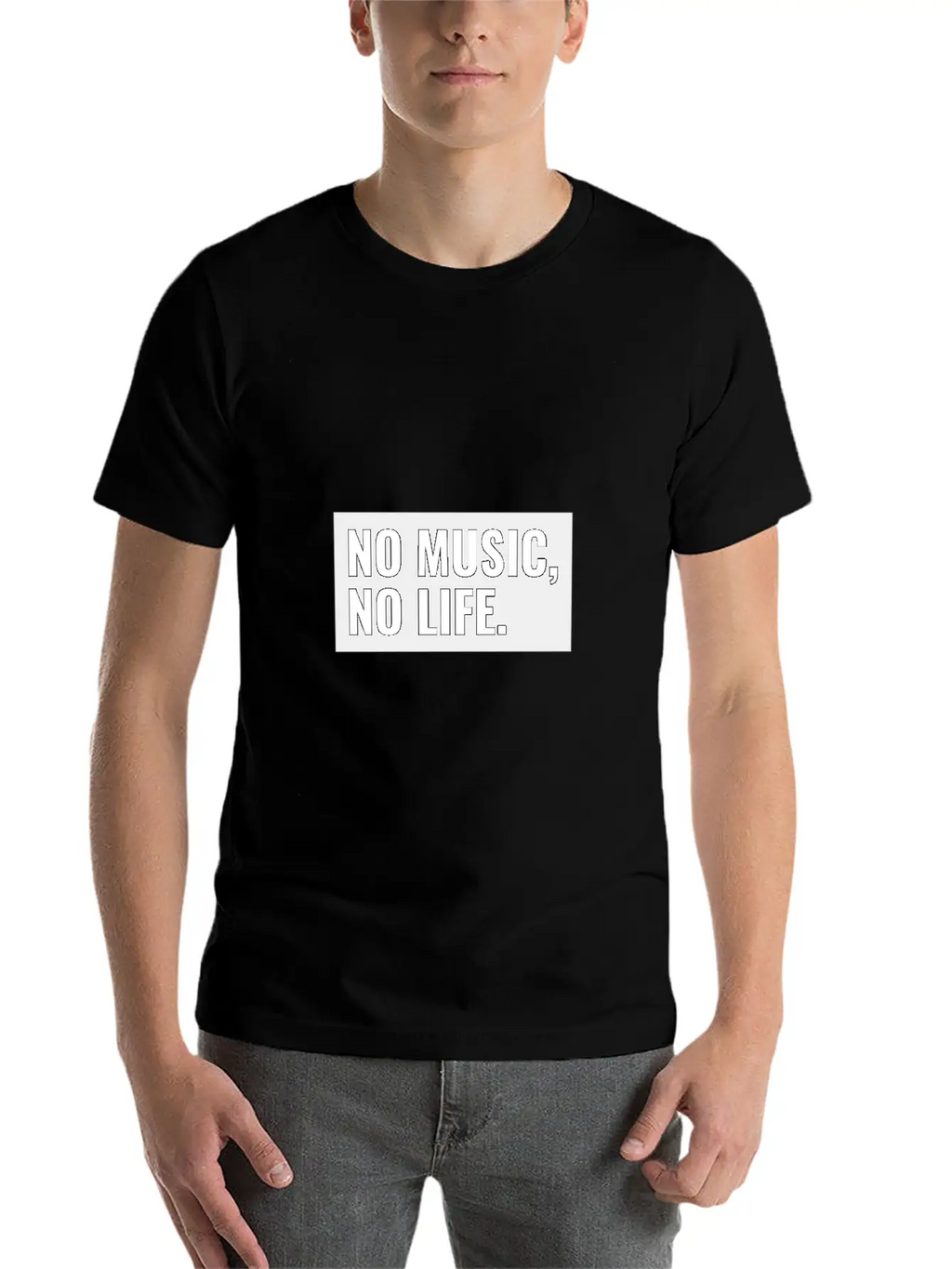 No Music No Life Funny Music Lover Gift Musical Al Stylish Everyday T-Shirt – Unisex Basic Cotton Tee