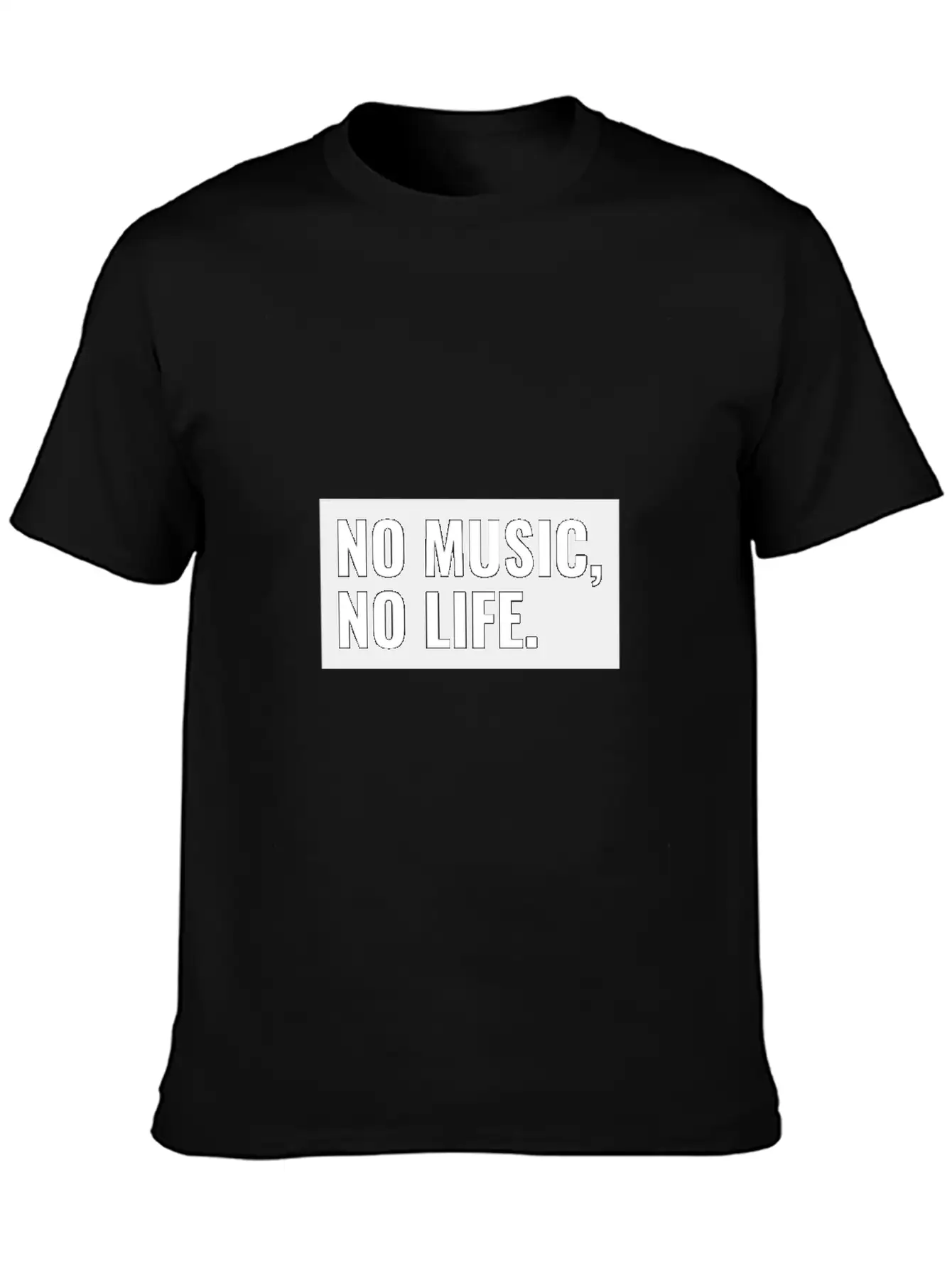 No Music No Life Funny Music Lover Gift Musical Al Stylish Everyday T-Shirt – Unisex Basic Cotton Tee