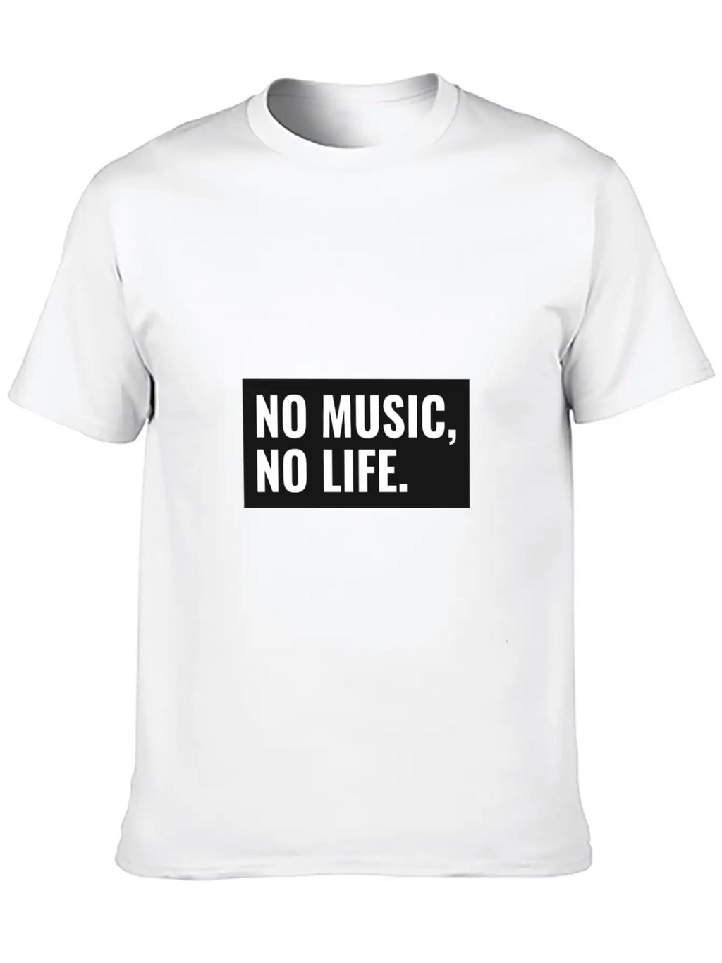 No Music No Life Funny Music Lover Gift Musical Al Stylish Everyday T-Shirt – Unisex Basic Cotton Tee
