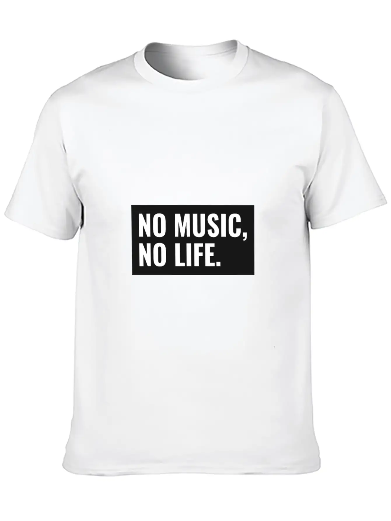 No Music No Life Funny Music Lover Gift Musical Al Stylish Everyday T-Shirt – Unisex Basic Cotton Tee