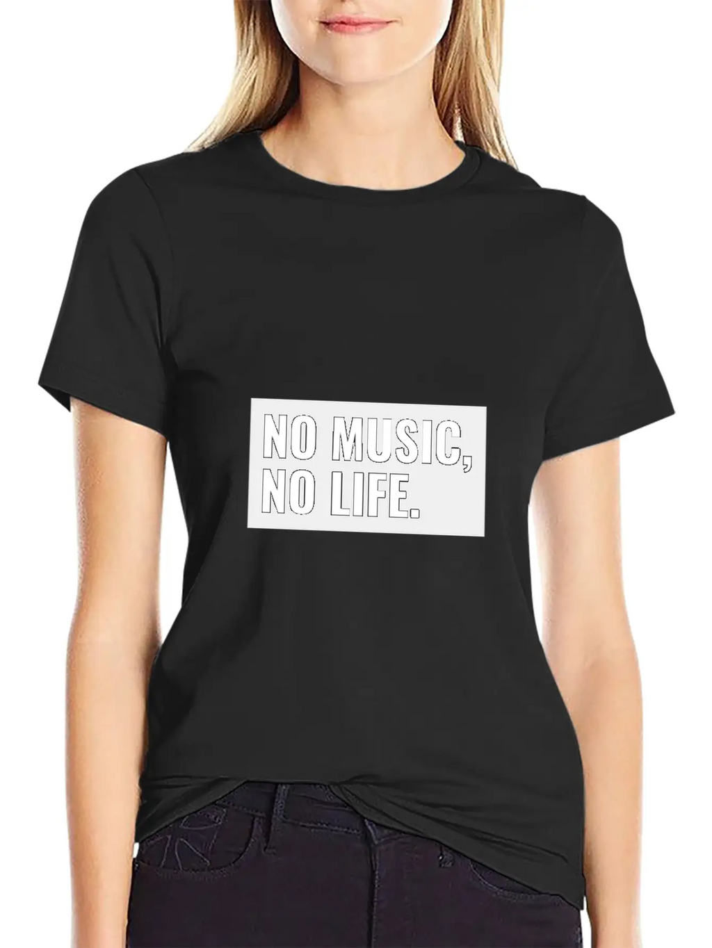 No Music No Life Funny Music Lover Gift Musical Al Stylish Everyday T-Shirt – Unisex Basic Cotton Tee