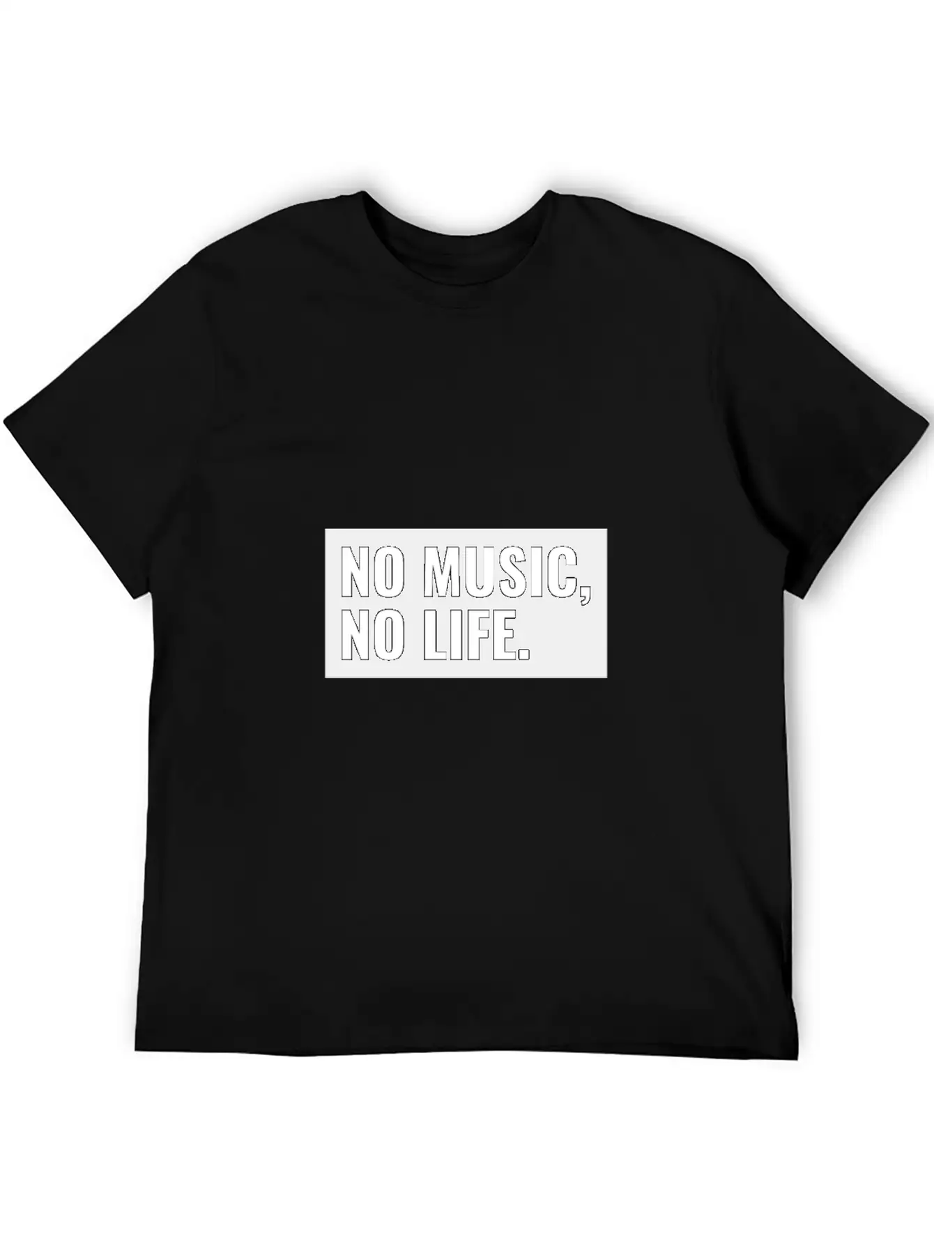 No Music No Life Funny Music Lover Gift Musical Al Stylish Everyday T-Shirt – Unisex Basic Cotton Tee