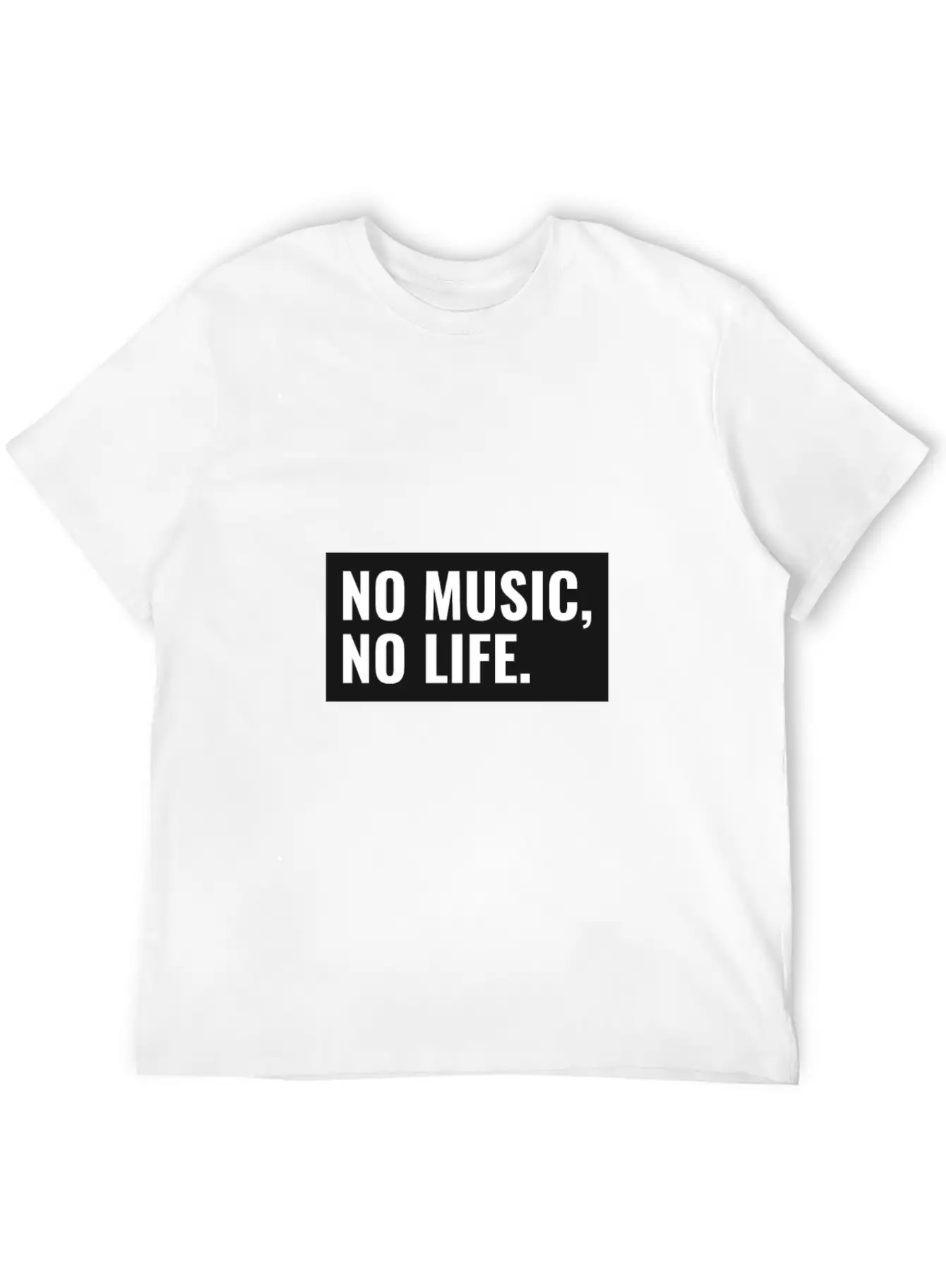 No Music No Life Funny Music Lover Gift Musical Al Stylish Everyday T-Shirt – Unisex Basic Cotton Tee