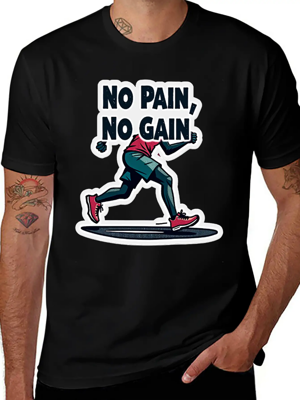 No Pain No Pain Unisex Short Sleeve Soft Cotton T-Shirt – Casual Everyday Wear