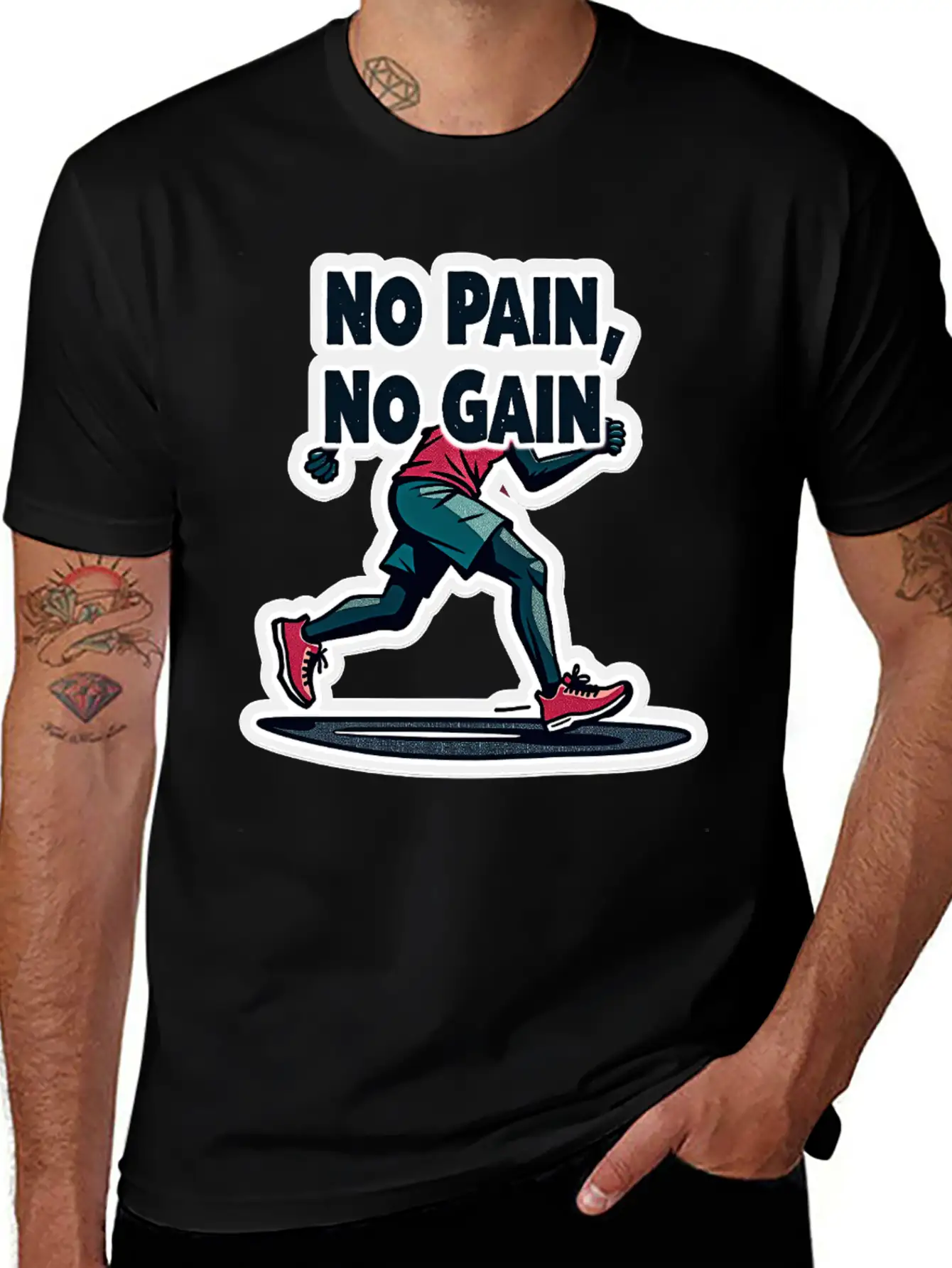 No Pain No Pain Unisex Short Sleeve Soft Cotton T-Shirt – Casual Everyday Wear