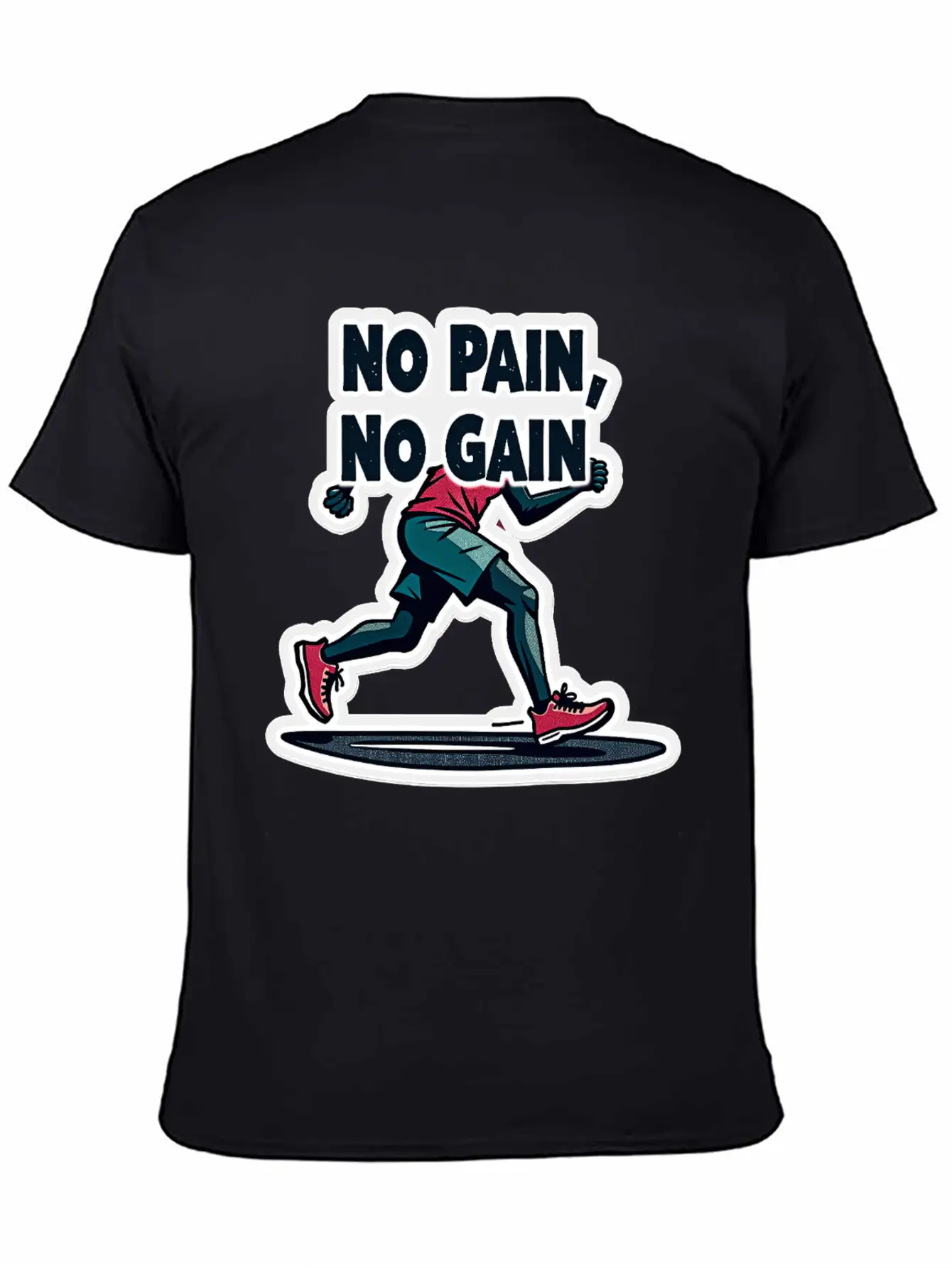 No Pain No Pain Unisex Short Sleeve Soft Cotton T-Shirt – Casual Everyday Wear