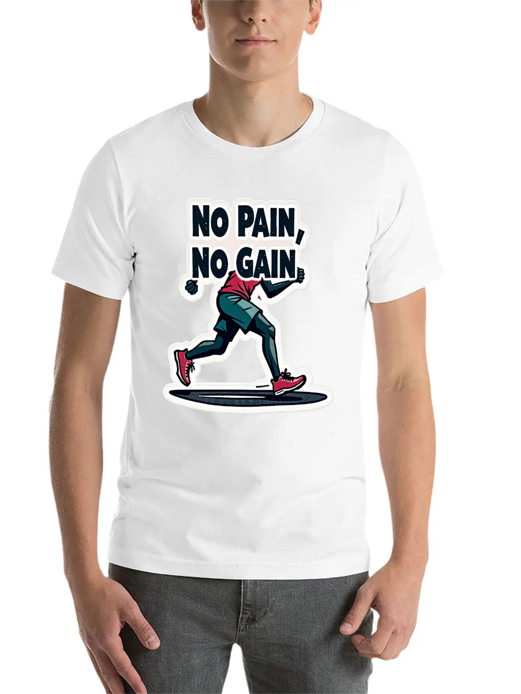 No Pain No Pain Unisex Short Sleeve Soft Cotton T-Shirt – Casual Everyday Wear