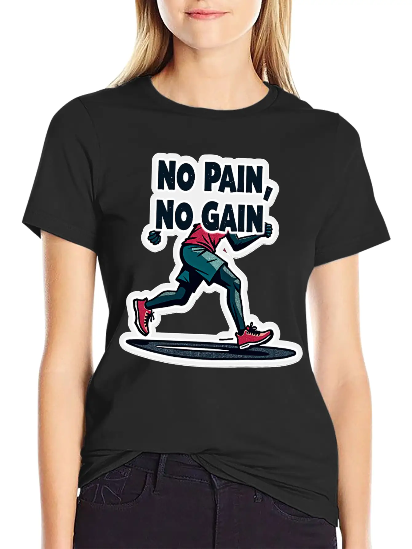 No Pain No Pain Unisex Short Sleeve Soft Cotton T-Shirt – Casual Everyday Wear