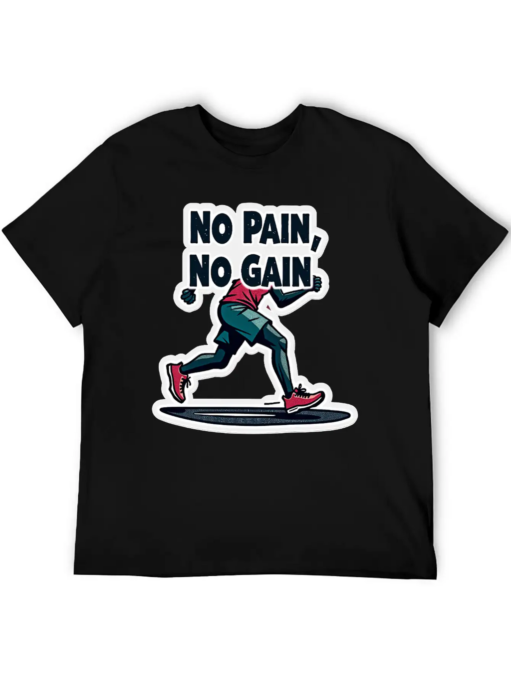No Pain No Pain Unisex Short Sleeve Soft Cotton T-Shirt – Casual Everyday Wear