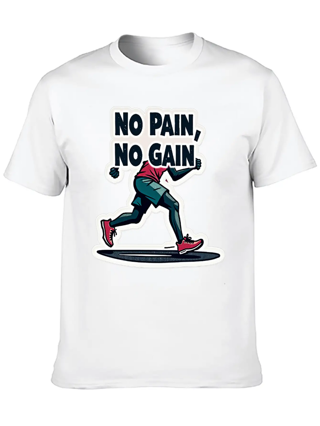 No Pain No Pain Unisex Short Sleeve Soft Cotton T-Shirt – Casual Everyday Wear