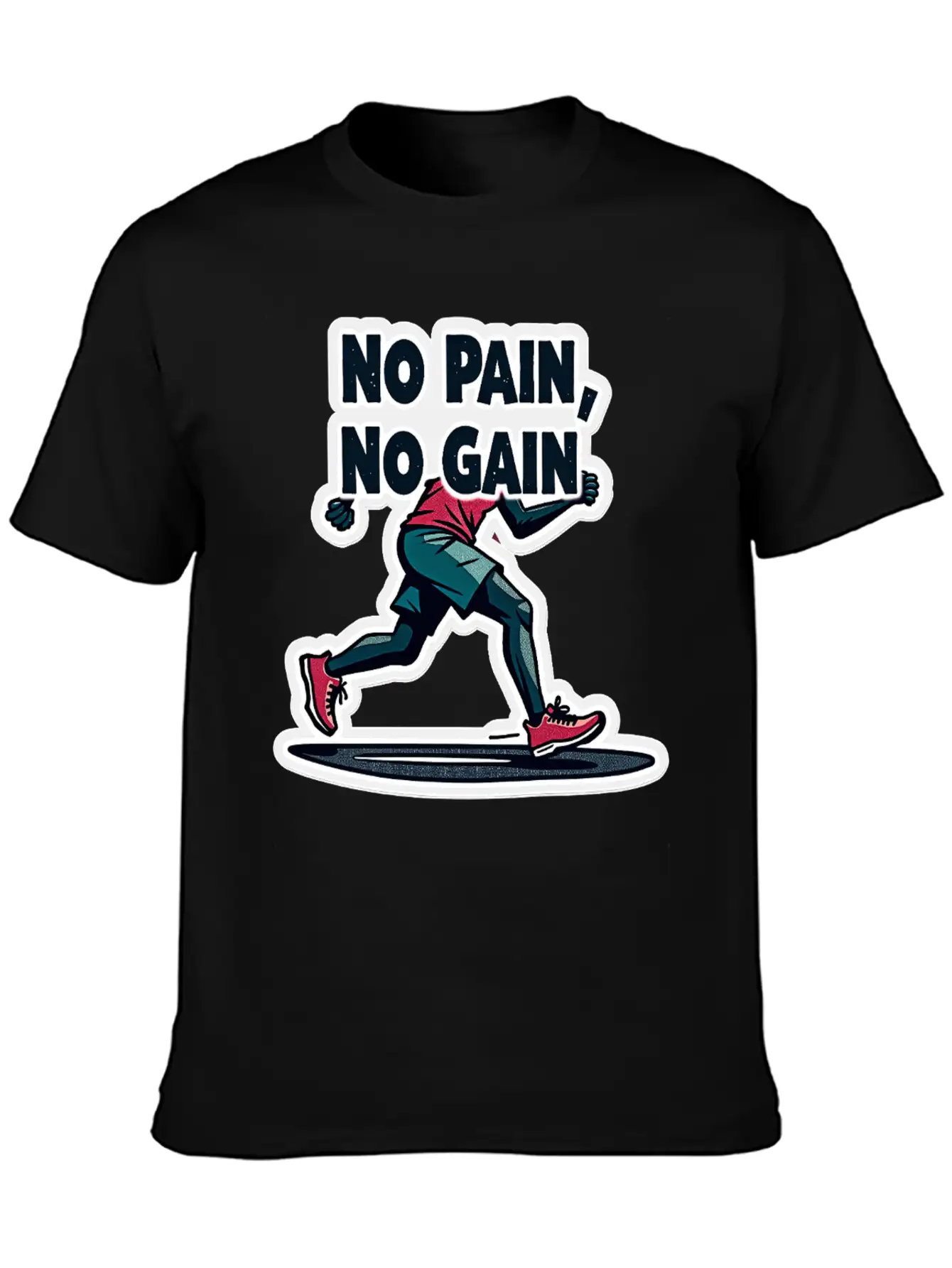 No Pain No Pain Unisex Short Sleeve Soft Cotton T-Shirt – Casual Everyday Wear