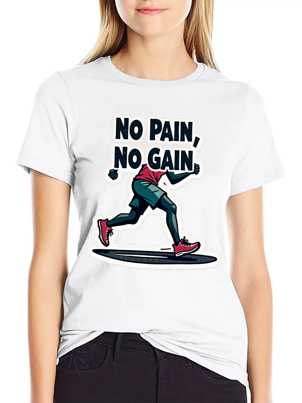 No Pain No Pain Unisex Short Sleeve Soft Cotton T-Shirt – Casual Everyday Wear