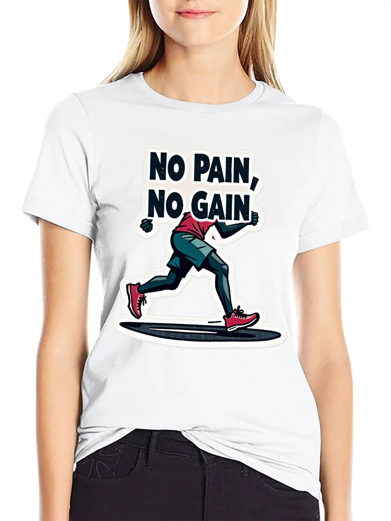 No Pain No Pain Unisex Short Sleeve Soft Cotton T-Shirt – Casual Everyday Wear