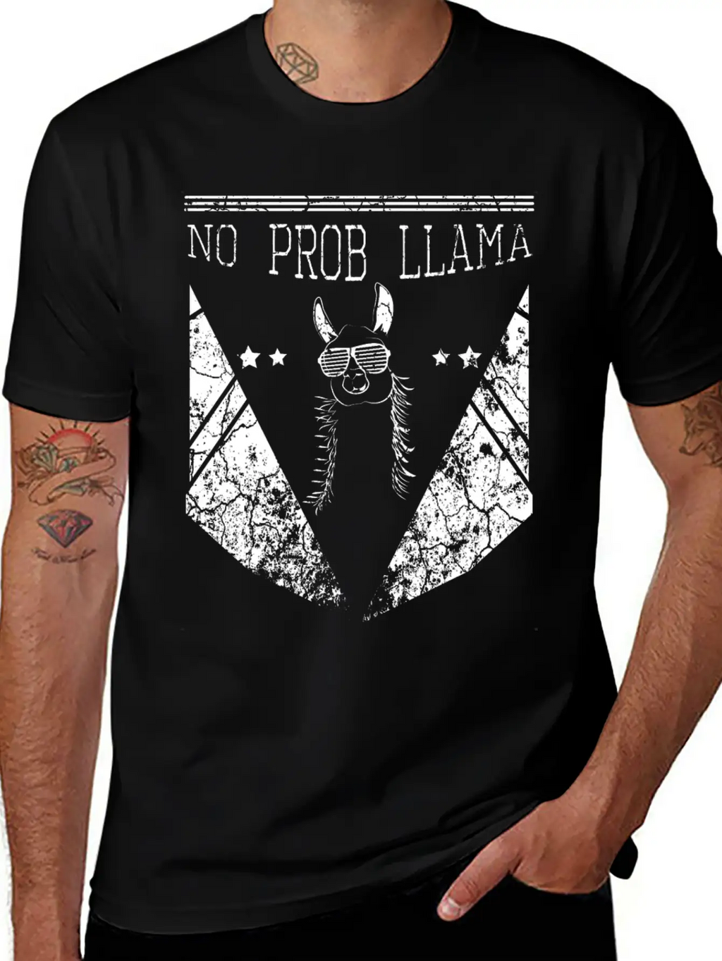 No Problem Llama Relax Chill Alpaca Breathable Soft Cotton T-Shirt – Timeless Casual Look