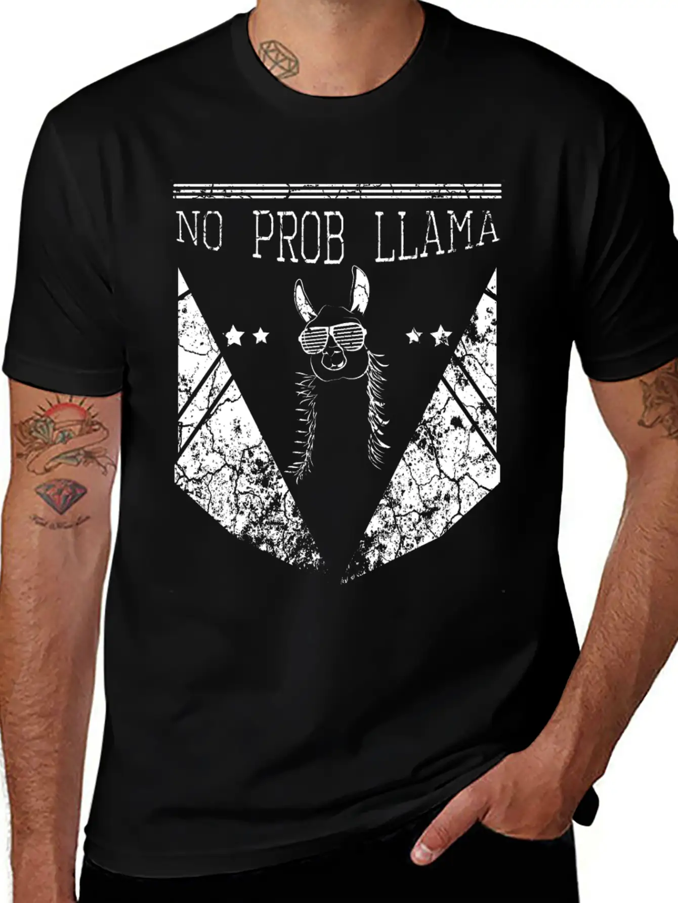 No Problem Llama Relax Chill Alpaca Breathable Soft Cotton T-Shirt – Timeless Casual Look