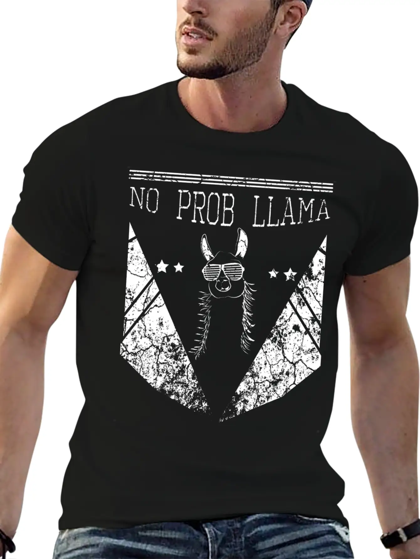 No Problem Llama Relax Chill Alpaca Breathable Soft Cotton T-Shirt – Timeless Casual Look