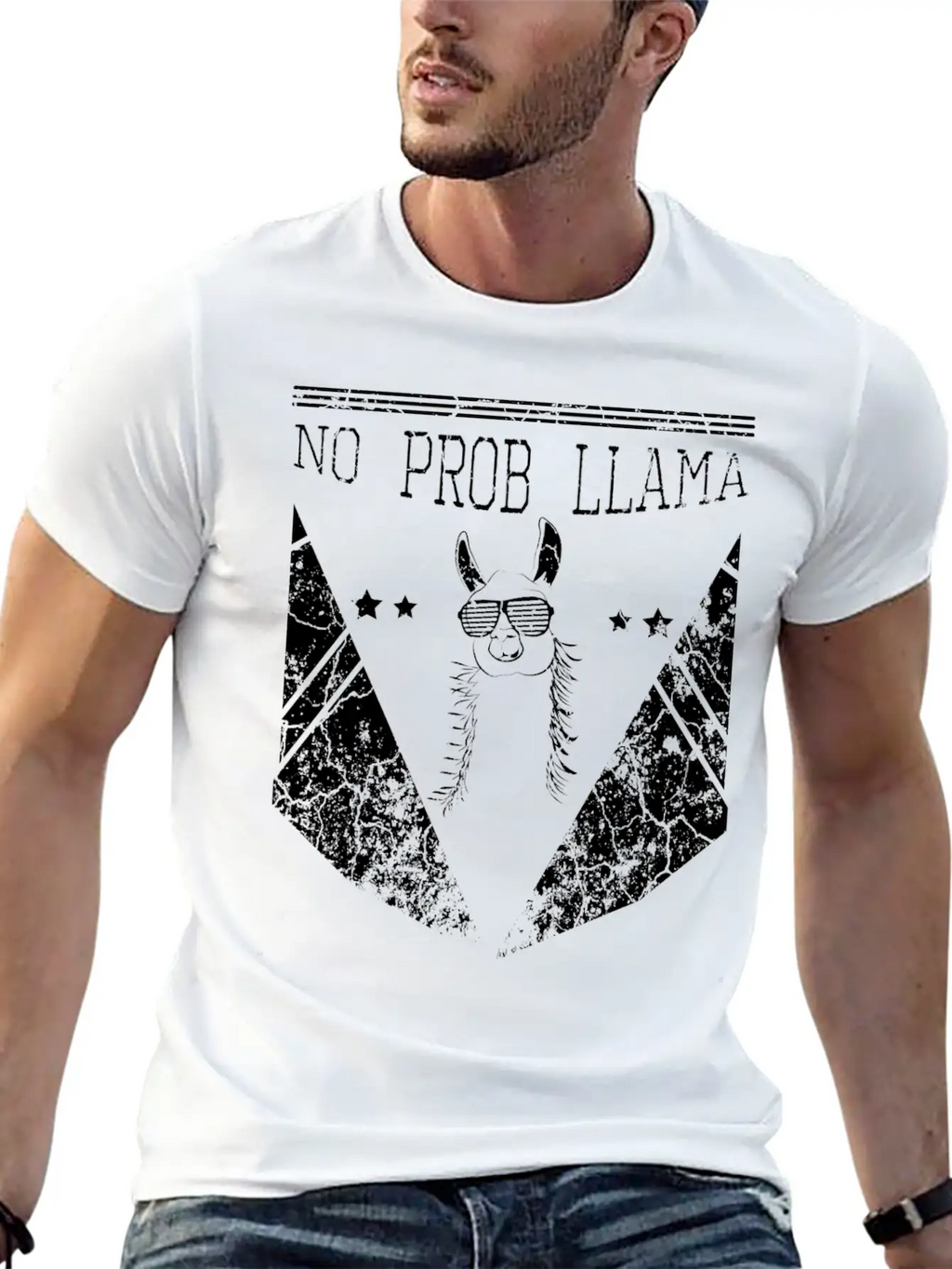 No Problem Llama Relax Chill Alpaca Breathable Soft Cotton T-Shirt – Timeless Casual Look