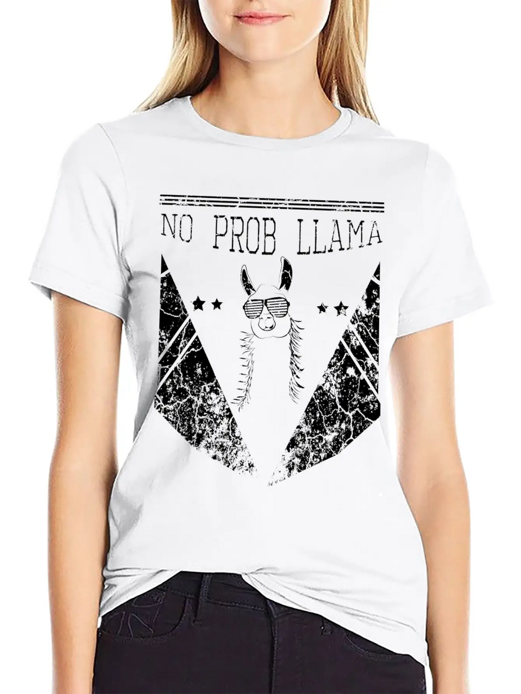 No Problem Llama Relax Chill Alpaca Breathable Soft Cotton T-Shirt – Timeless Casual Look