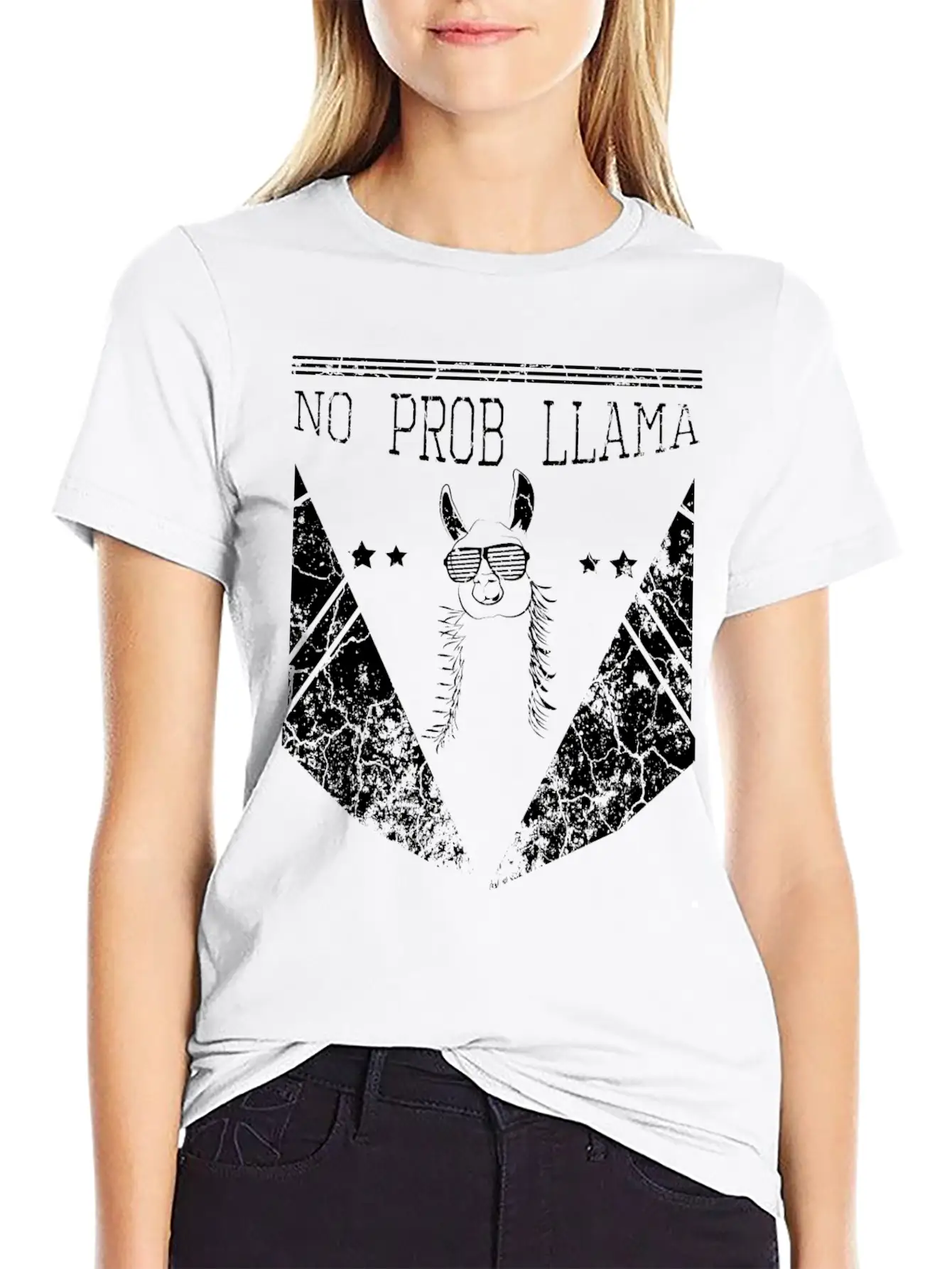 No Problem Llama Relax Chill Alpaca Breathable Soft Cotton T-Shirt – Timeless Casual Look