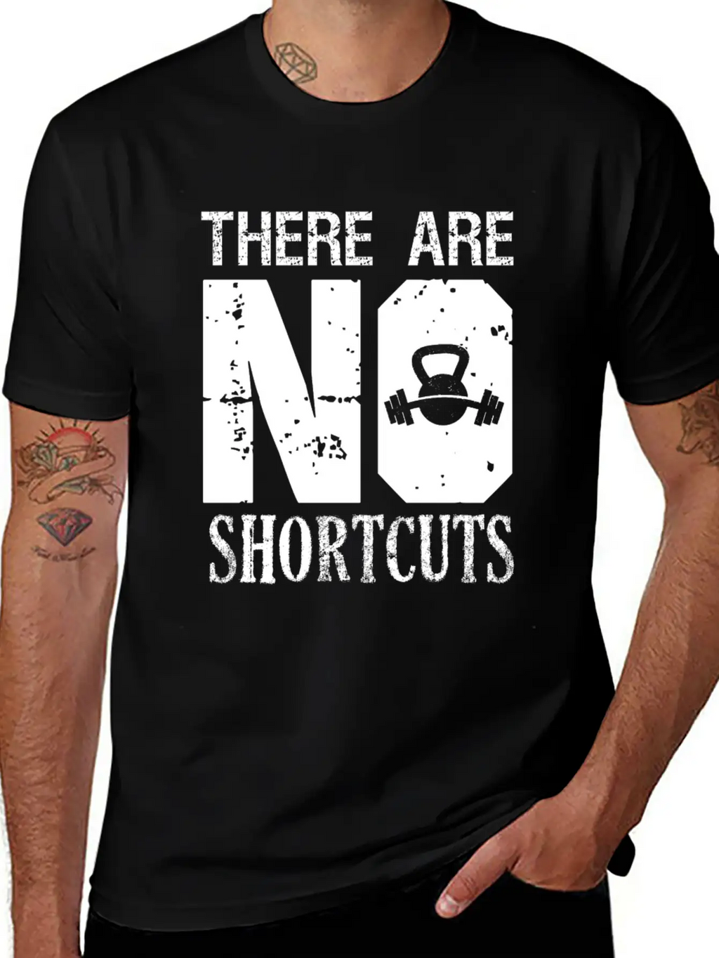 No Shortcuts Unisex Casual T-Shirt – Clean Design For Daily Comfort