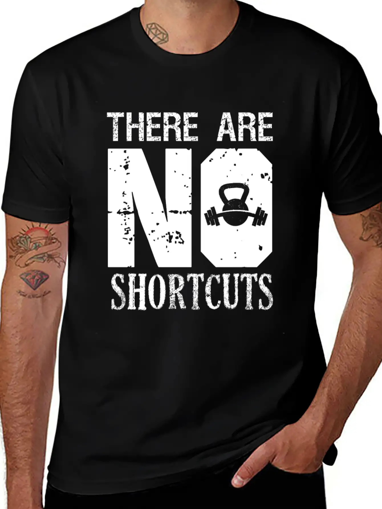 No Shortcuts Unisex Casual T-Shirt – Clean Design For Daily Comfort