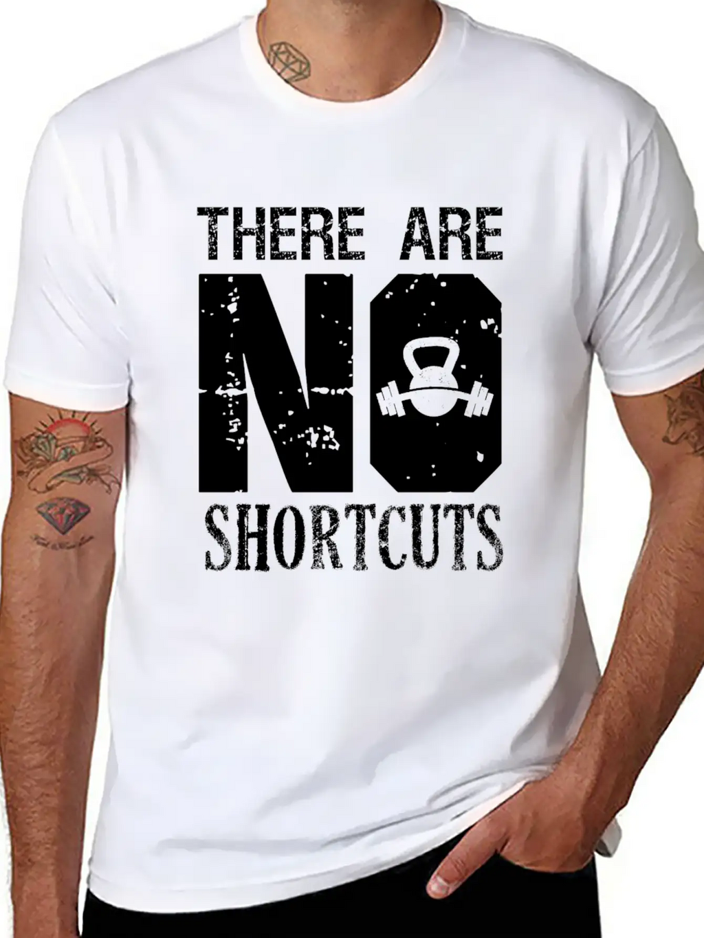 No Shortcuts Unisex Casual T-Shirt – Clean Design For Daily Comfort