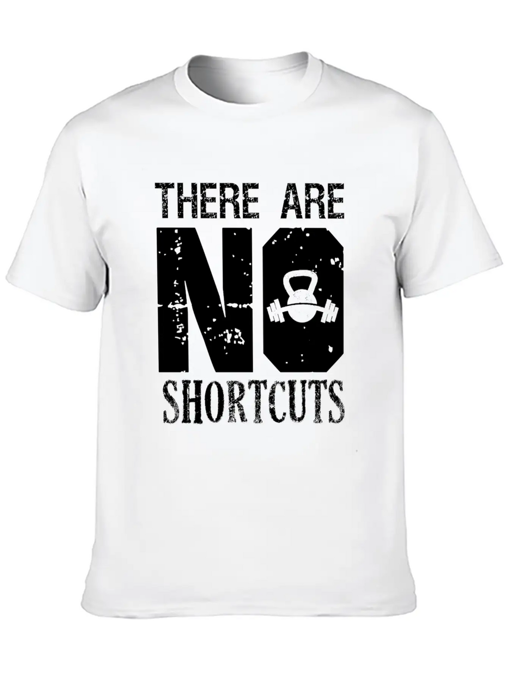 No Shortcuts Unisex Casual T-Shirt – Clean Design For Daily Comfort