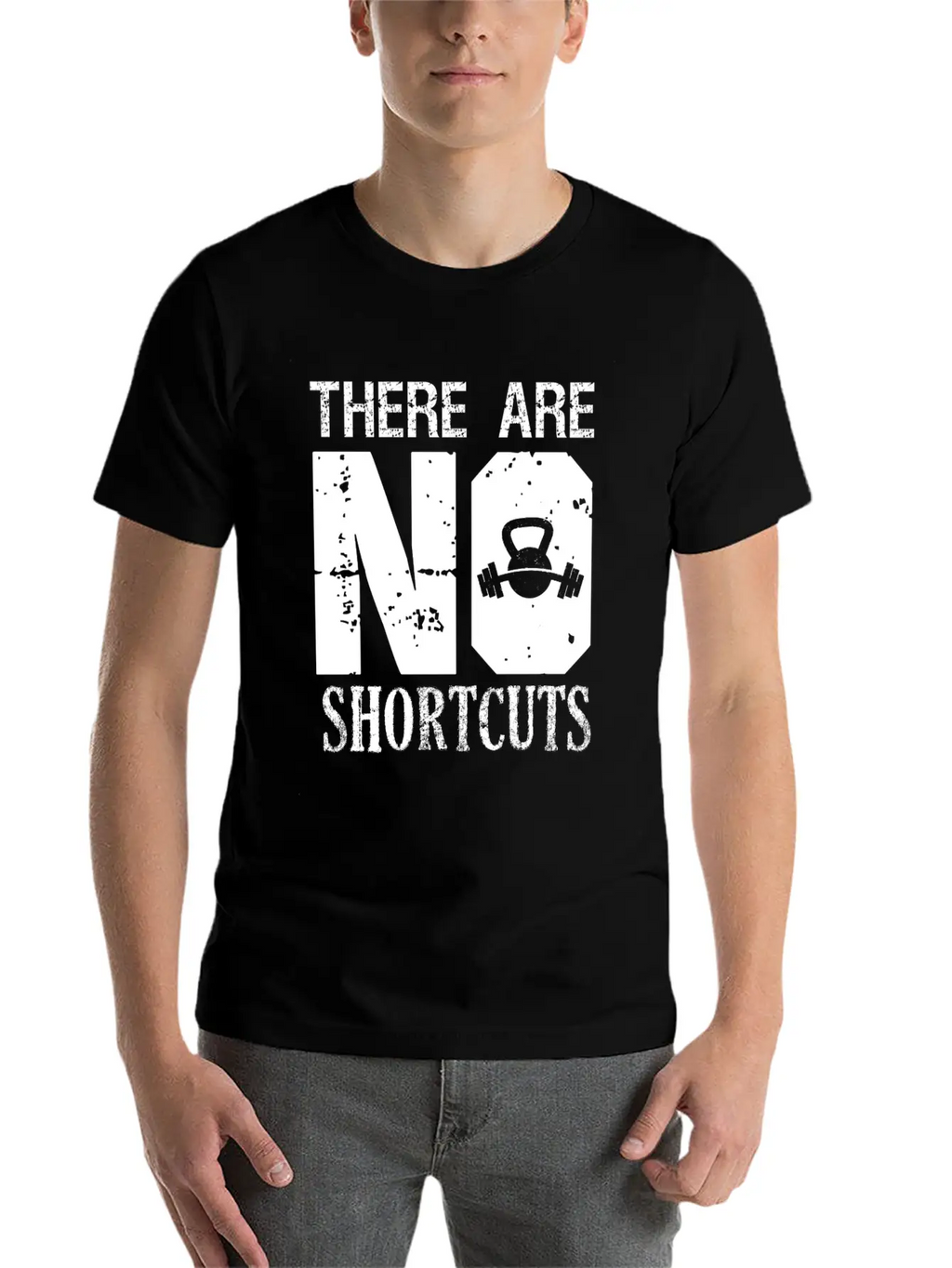 No Shortcuts Unisex Casual T-Shirt – Clean Design For Daily Comfort