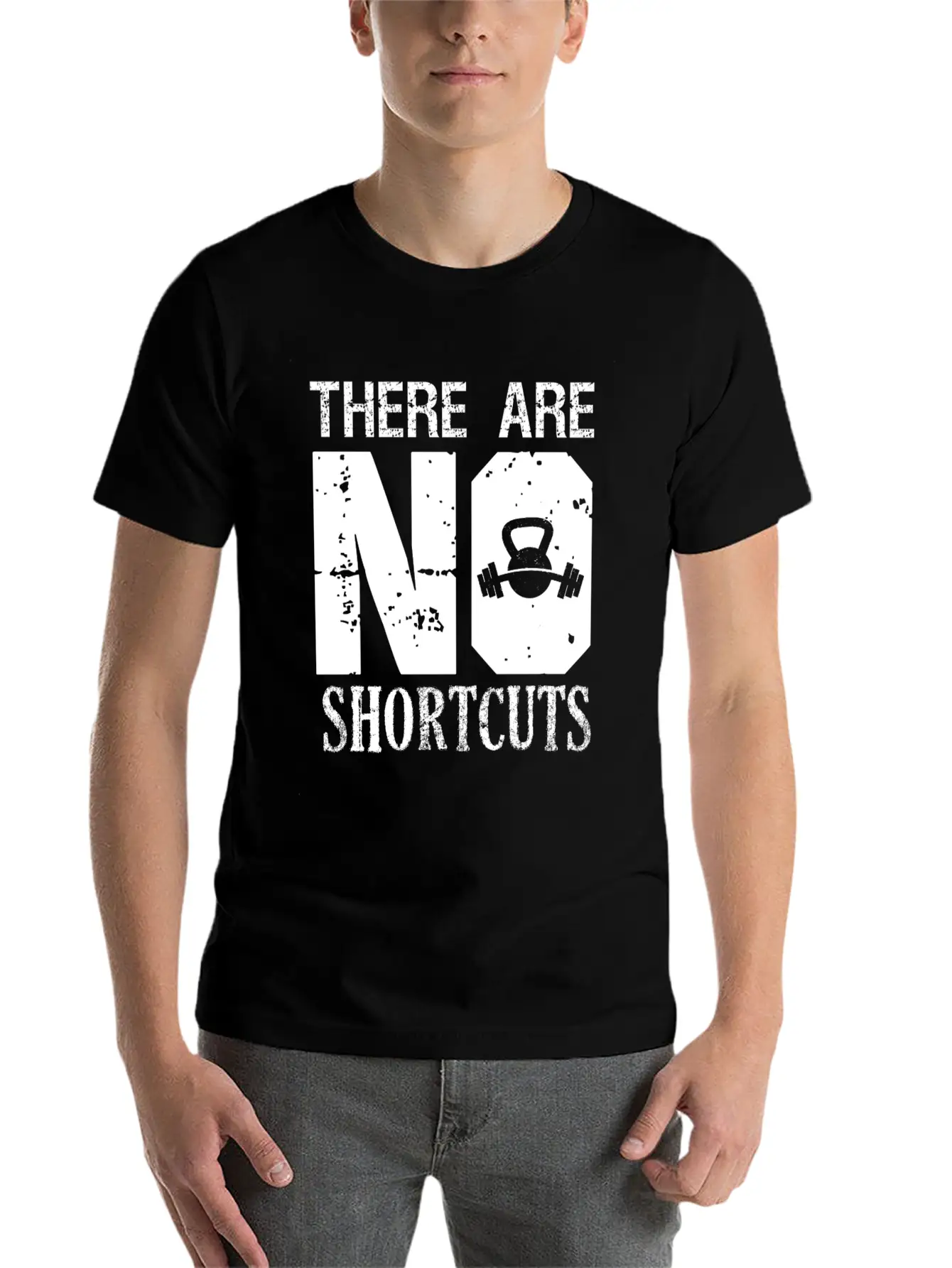No Shortcuts Unisex Casual T-Shirt – Clean Design For Daily Comfort