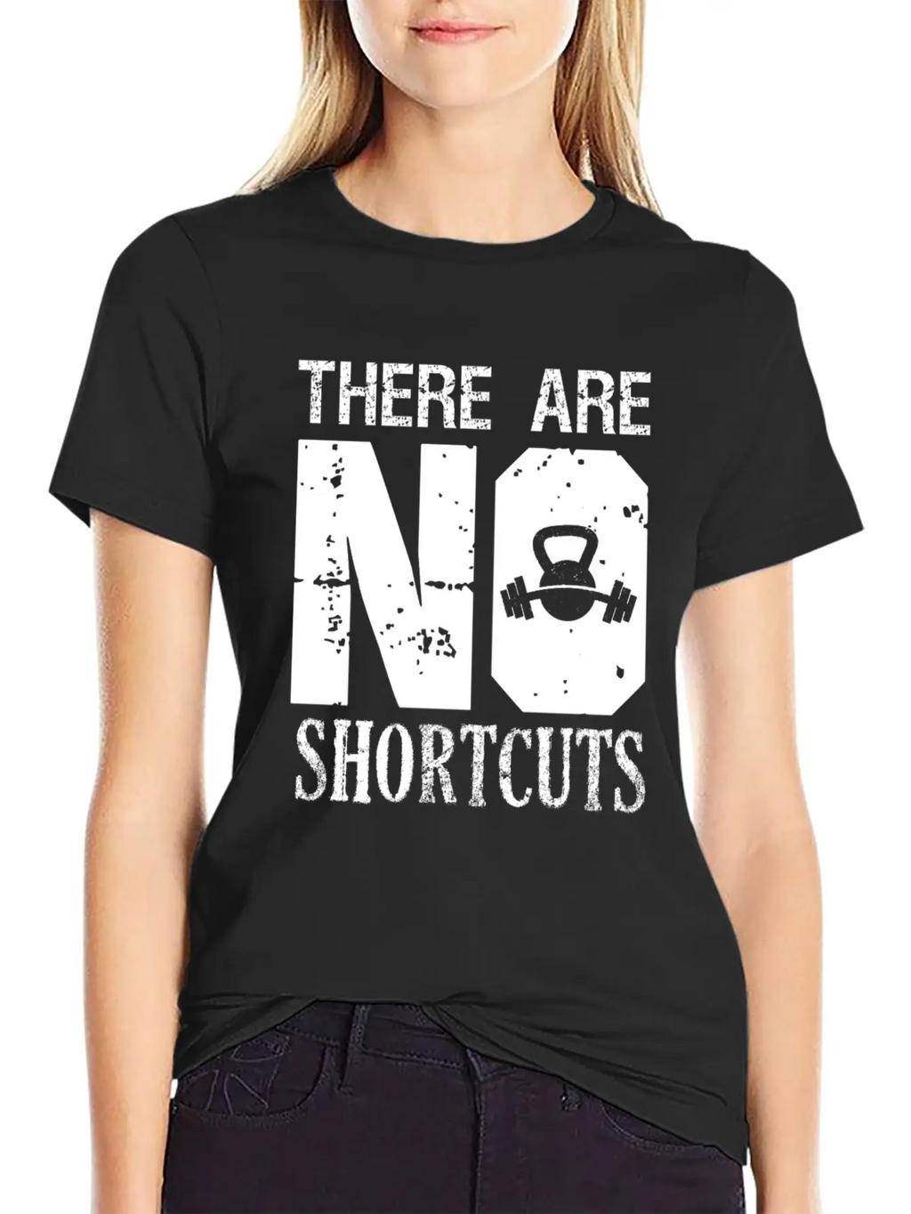 No Shortcuts Unisex Casual T-Shirt – Clean Design For Daily Comfort