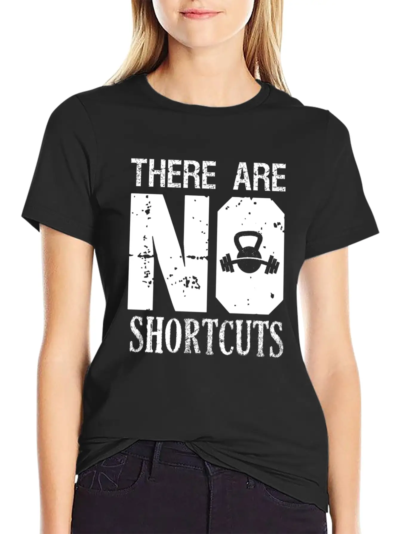 No Shortcuts Unisex Casual T-Shirt – Clean Design For Daily Comfort
