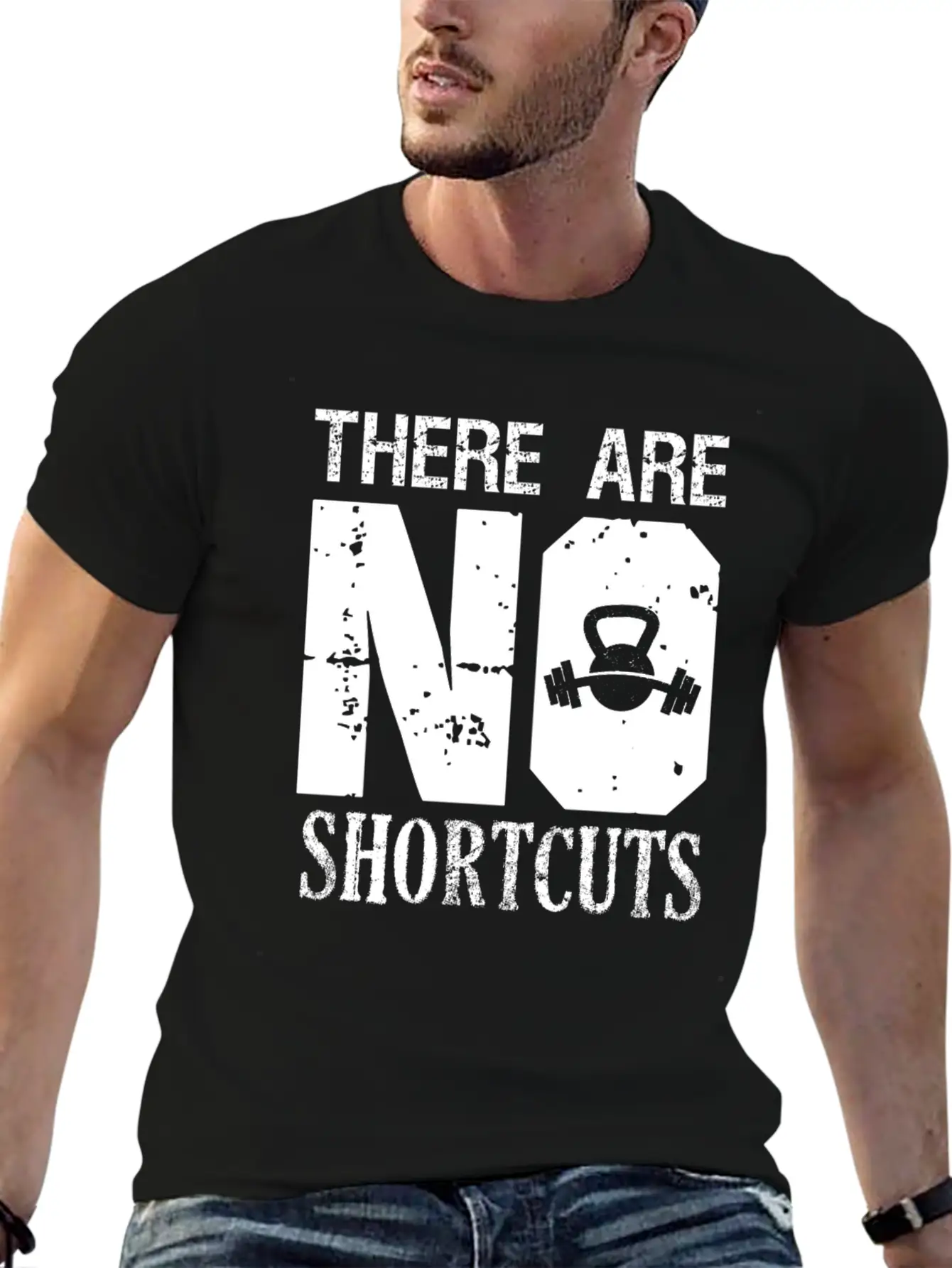 No Shortcuts Unisex Casual T-Shirt – Clean Design For Daily Comfort