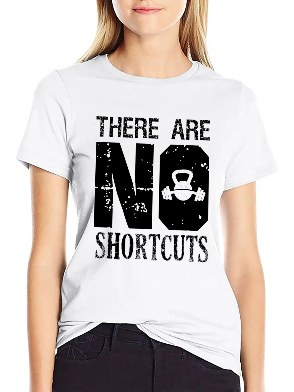 No Shortcuts Unisex Casual T-Shirt – Clean Design For Daily Comfort