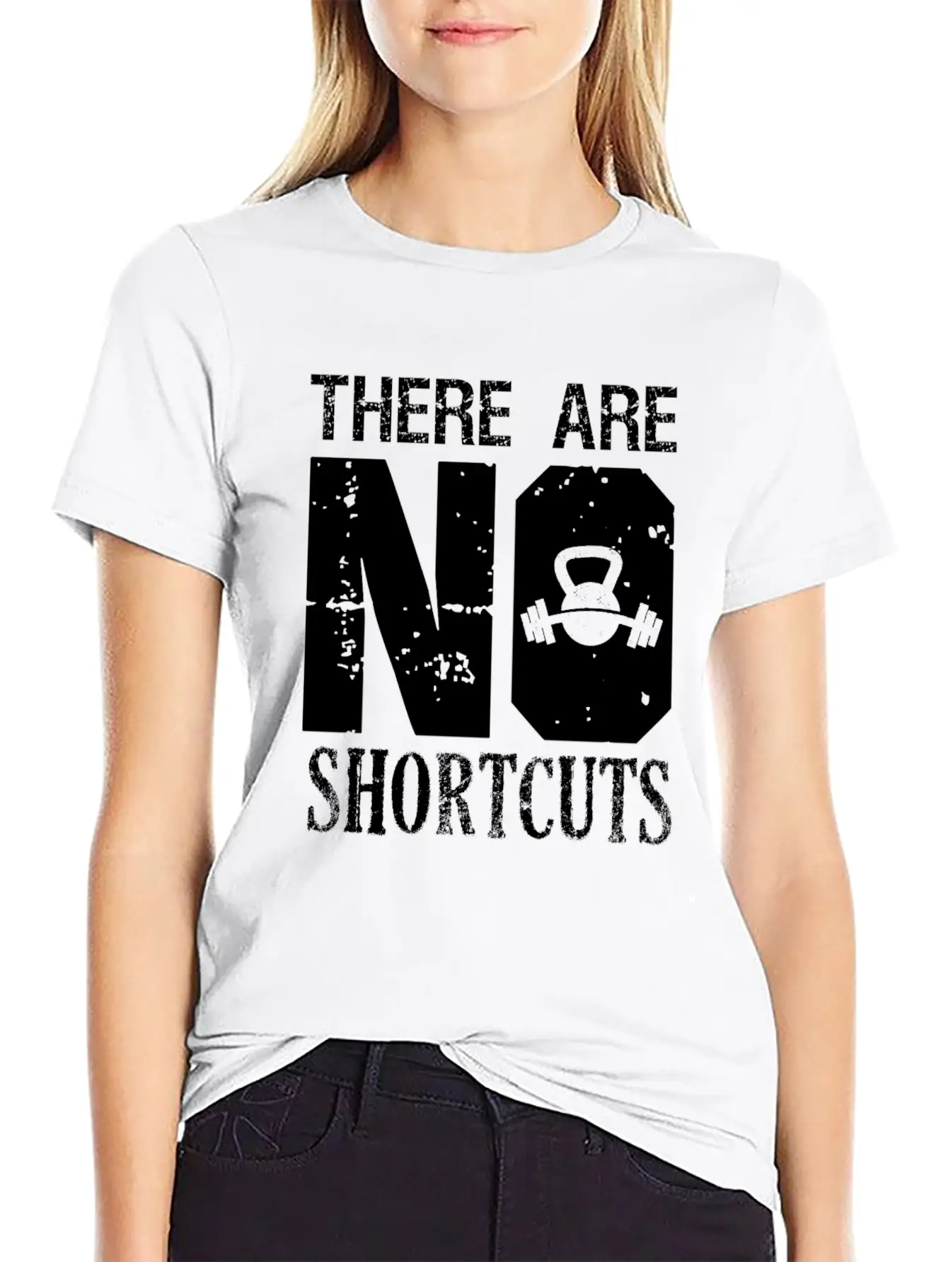 No Shortcuts Unisex Casual T-Shirt – Clean Design For Daily Comfort