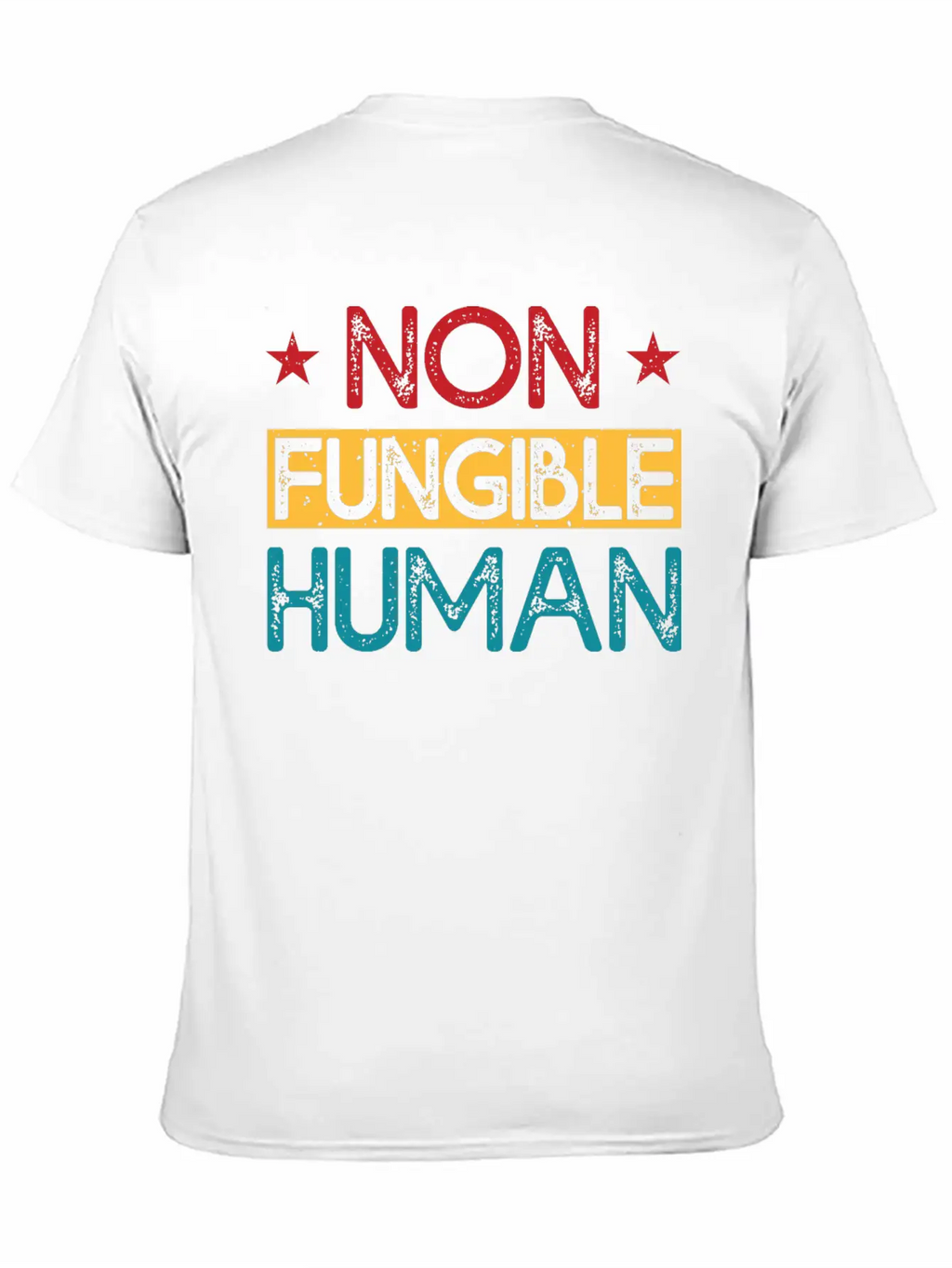 Non-Fungible Human Classic Fit Graphic Tee For Daily Comfort – Unisex Cotton Shirt