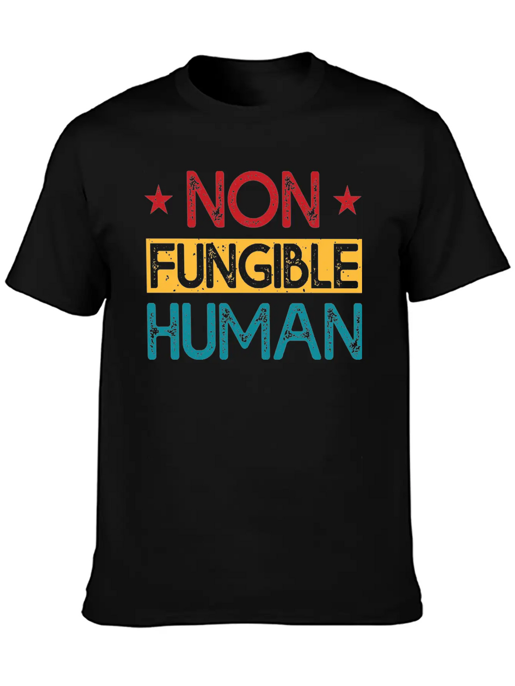 Non-Fungible Human Classic Fit Graphic Tee For Daily Comfort – Unisex Cotton Shirt
