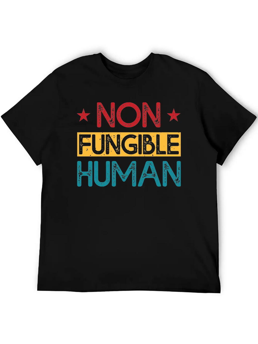 Non-Fungible Human Classic Fit Graphic Tee For Daily Comfort – Unisex Cotton Shirt