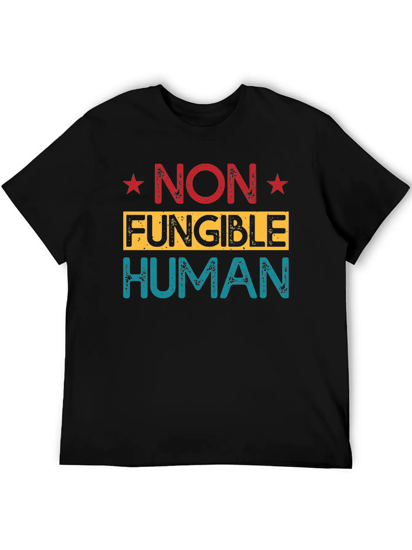 Non-Fungible Human Classic Fit Graphic Tee For Daily Comfort – Unisex Cotton Shirt
