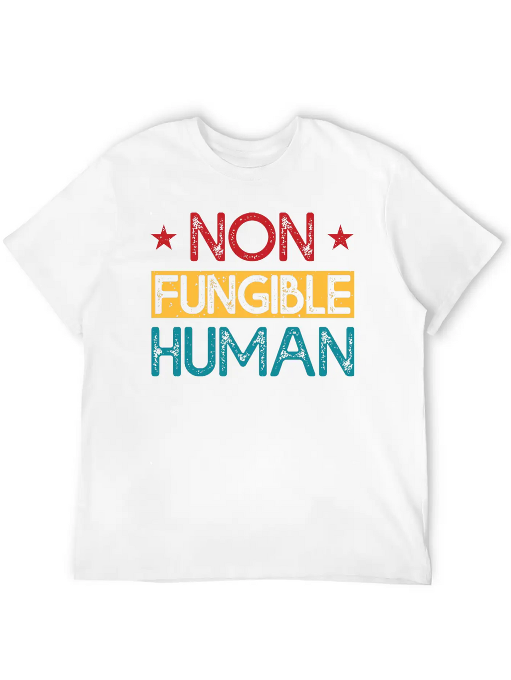 Non-Fungible Human Classic Fit Graphic Tee For Daily Comfort – Unisex Cotton Shirt