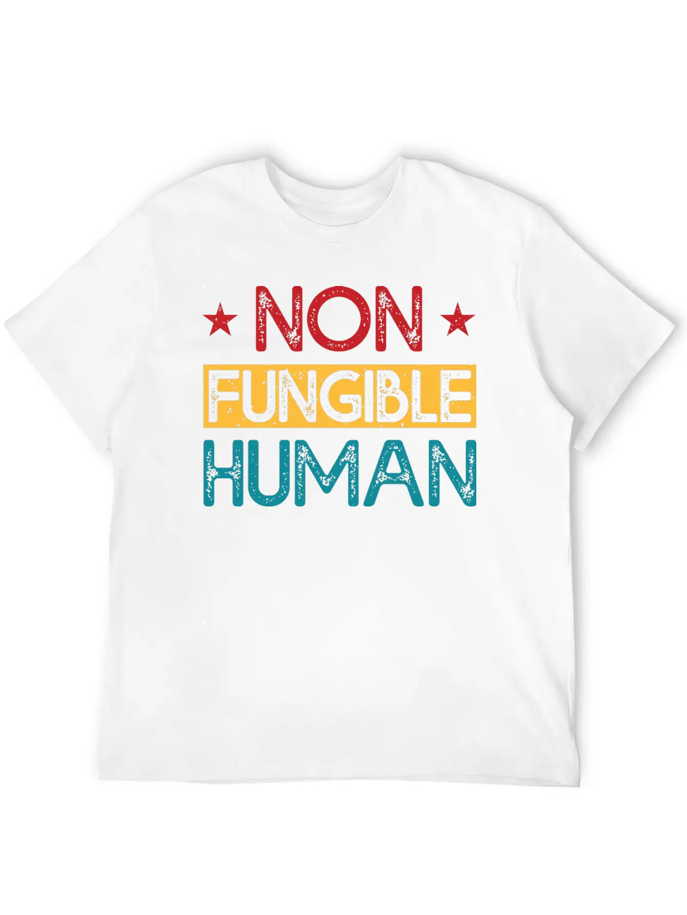 Non-Fungible Human Classic Fit Graphic Tee For Daily Comfort – Unisex Cotton Shirt