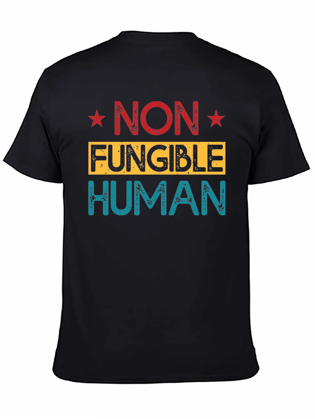 Non-Fungible Human Classic Fit Graphic Tee For Daily Comfort – Unisex Cotton Shirt